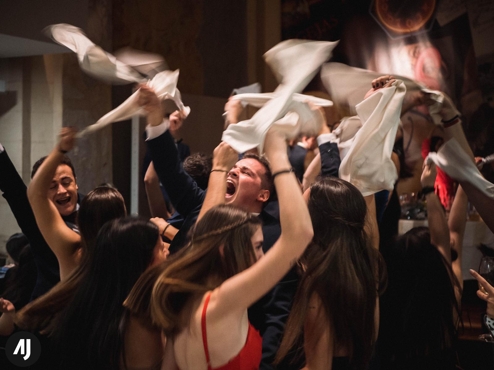 Momento dinámico durante la gala